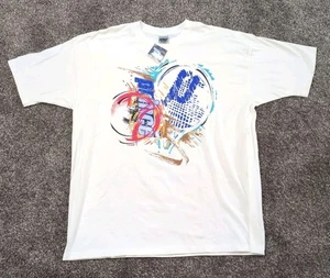 Camiseta Tenis Prince Vintage Años 90 Multicolor Puntada Única Nueva Con Etiquetas Hecha en EE. UU. Leer - Imagen 1 de 15