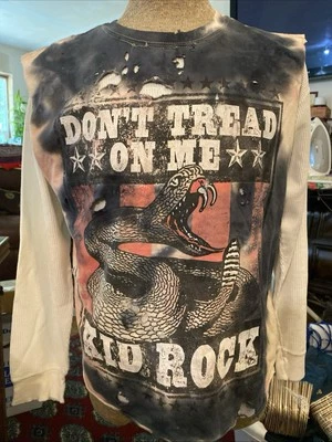 Camiseta mediana para hombre Kid Rock Super Distressed De colección "Don’t Tread On Me" Foto 1 de 4