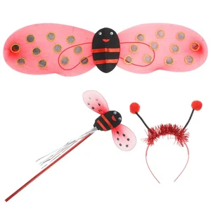 1 Juego Ladybug Ala Ladybug Accesorios de Disfraz Ladybug Performance Diadema y - Imagen 1 de 12