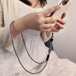 Long Neck Hanging Chain Hand-woven Dual-use Lanyard New Mobile Phone Lanyard - Photo 1 sur 17