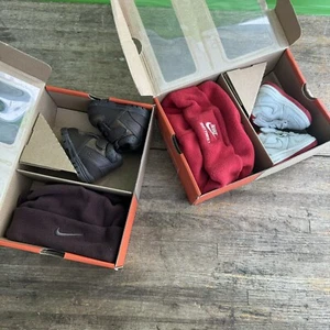NIKE ACG First Goadome Air Force 1 Gift Pack (CB) Sz 0C Baby Shoes & Beanie LOT - Picture 1 of 6