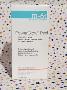 M-61 Power Glow Peel 1 Minute 1 Step Exfoliating Facial Peel 60 Treatments NIB - Picture 1 of 3