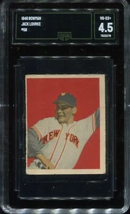 1949 Bowman #59 Jack Lohrke New York Giants - GMA 4.5 VG/Ex+  - Picture 1 of 2