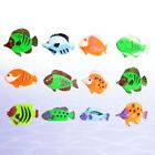 12pcs Ocean Animal Tropical Fish Figure Model Preschool Kids Educational Toys