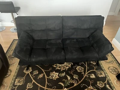 Sofá futón de espuma viscoelástica Mainstays BC-267 - azul Foto 1 de 2