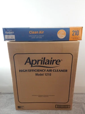 Aprilaire 1210 Rack purificador de aire HE para toda la casa con filtro de aire + filtro adicional  Foto 1 de 3