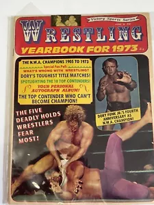 Anuario de lucha libre Victory Sports Series para 1973 Dory Funk Jr. N.W.A. Campeones - Imagen 1 de 7