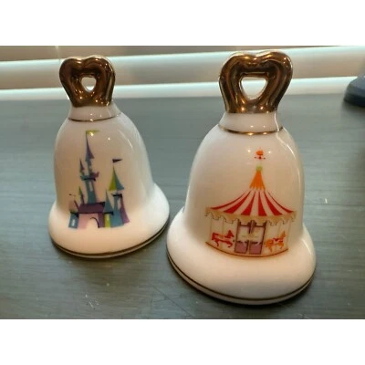 Disneyland солонки перечницы замок карусель винтажная керамика Япония - Изображение 1 из 4