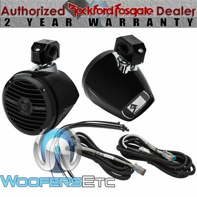 ROCKFORD FOSGATE MOTO-REAR1 ADD-ON REAR SPEAKERS + PODS FOR POLARIS RAZOR STAGE - Image 1 of 4