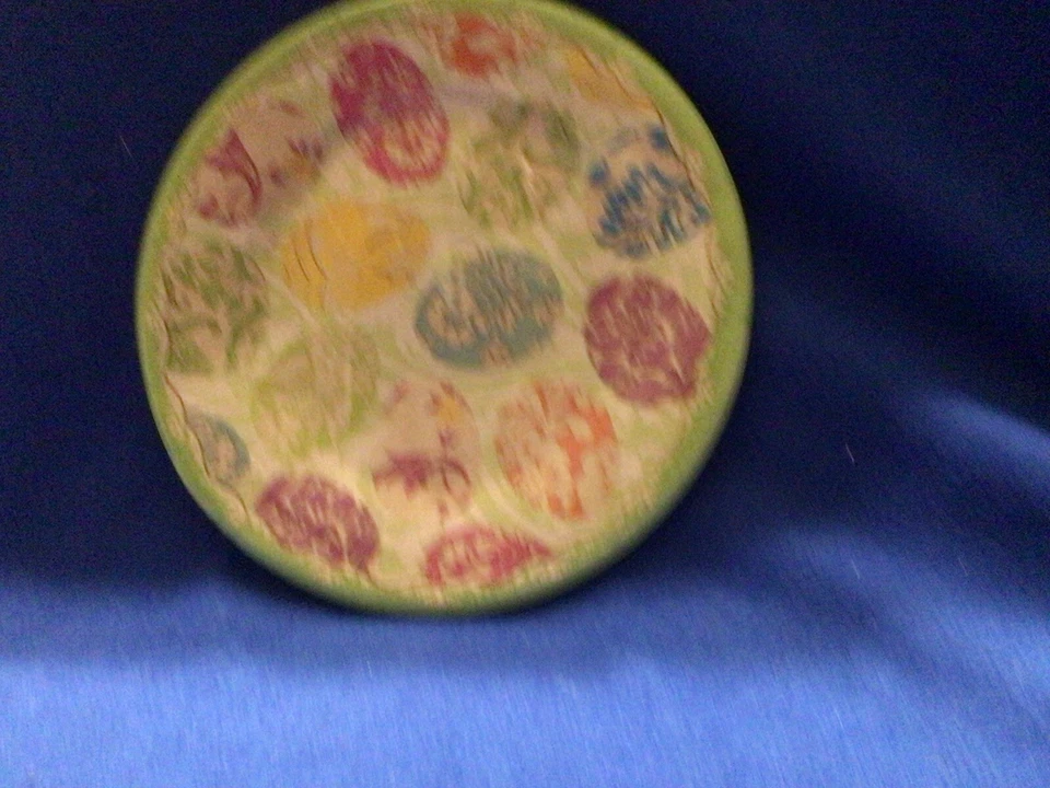 Juego de 8 platos de postre de papel recubierto de plástico Caspari huevos de Pascua de 8 pulgadas nuevos Foto 1 de 1