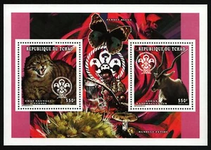 Chad 1998 - Mi-Nr. 1648-1649 A ** - MNH - Animales salvajes - Mariposas - Imagen 1 de 1