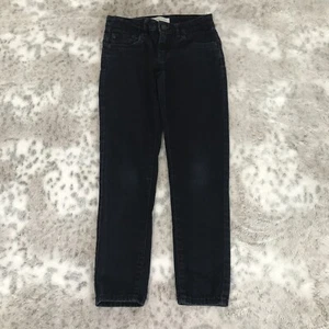 Levis Girls 710 Super Skinny Jeans Size 7 Reg adjustable Waist Dark Wash 23x23 - Picture 1 of 10