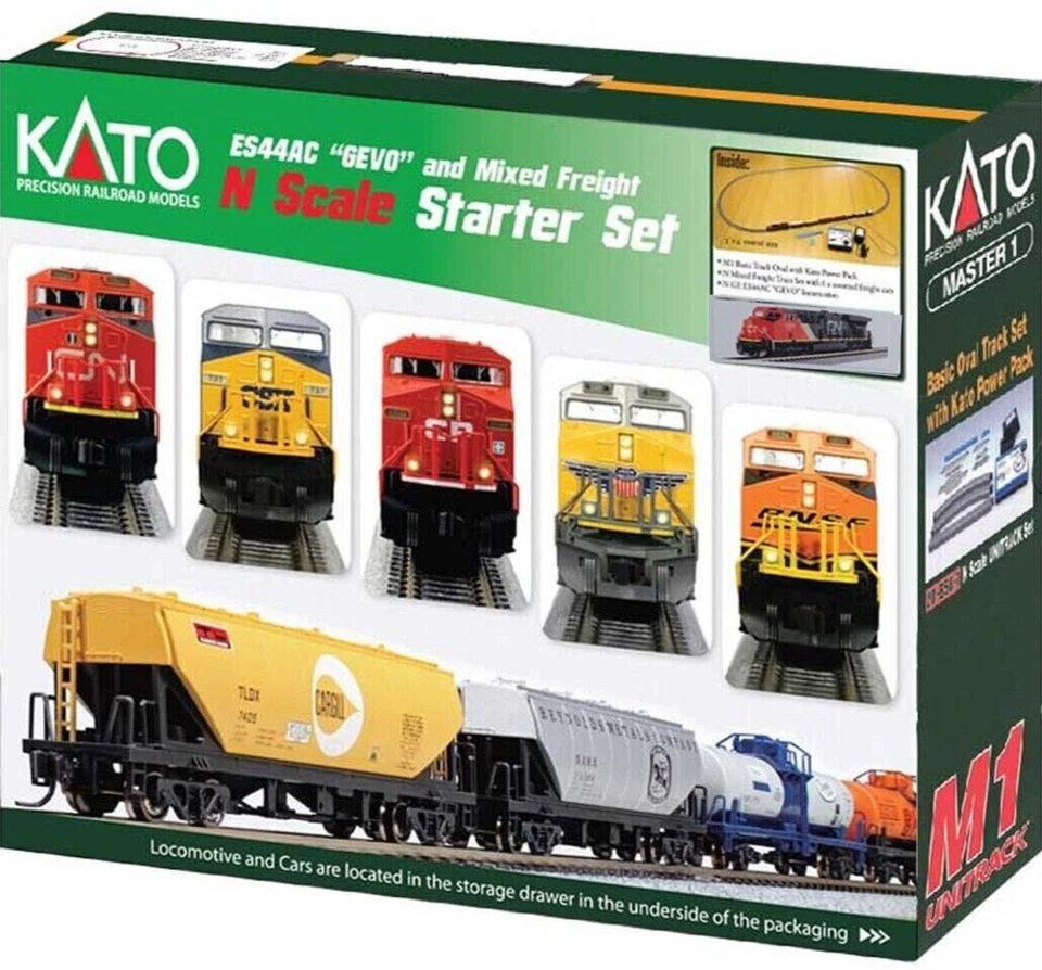 KATO ~ New 2025 ~ N Scale Canadian National ES44AC Unitrack Starter Set 106-0020 - Image 1 of 1