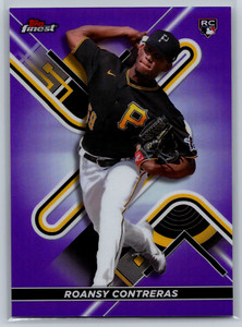 Roansy Contreras 2022 Topps Finest Purple Refractor Rookie Card RC /250 #17