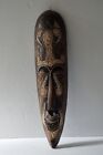 Vintage African Natural Wood Mask Tall 50 Cm