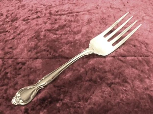 QUEEN'S FANCY Large Cold Meat Serving Fork Spoons Lyon Stainless Steel USA NICE - Picture 1 of 4