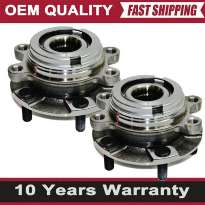 Cubo de rolamento de roda dianteira 2 peças para 2013-2019 Nissan Pathfinder 2013 Infiniti JX35 - Imagem 1 de 4
