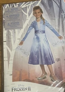 Disney Frozen ll ELSA Deluxe  Costume Dress Up Size 3T-4T NEW - Picture 1 of 4