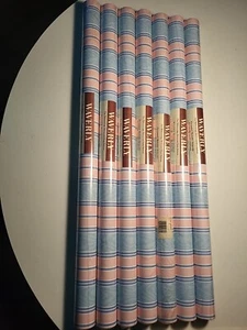 Waverly Classic Blue/ Pink Wallpaper 7 Double Rolls Prepasted 60 SF Per Roll NOS - Picture 1 of 8