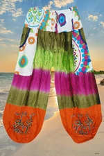 Yoga Harem Multicolored Tie Dye Soft Casual Loose Women Boho Pant S/M