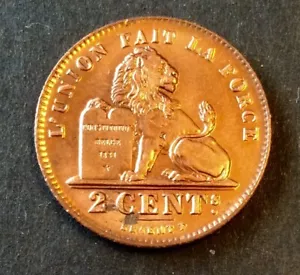 Belgique - Albert Ier - Superbe monnaie de 2 Centimes 1912 FR (5) - Bild 1 von 2