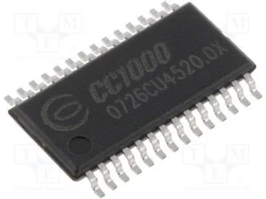 1 x Texas Instruments CC1000PW, RF Transceiver 300MHz to 1000MHz 2.1-3.6V 28-Pin - Imagen 1 de 1