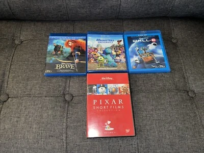 Disney Blu Ray DVD Brave Monsters University Wall-E Pixar Short Films Vol. 1 - Image 1 of 4