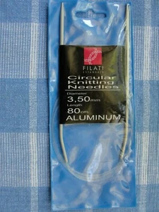 Filati Aluminum Circular Knitting Needles - 31.5" (80cm) Size 9 (5.5 mm) - New - Picture 1 of 1
