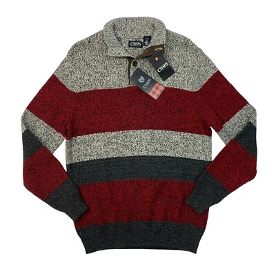 Vintage Chaps Polo Sweater Mens S Small 3 Button Mock Neck Long Sleeve Pullover - Image 1 of 4