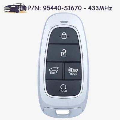 Smart Remote Key Fob 95440-S1670 TQ8-FOB-4F27 for 2023 Hyundai Santa Fe Foto 1 de 4