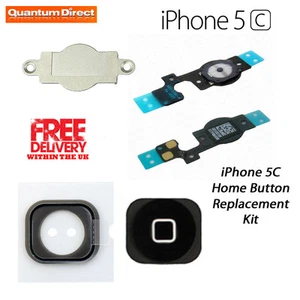 iPhone 5C Home Button Replacement Repair Kit Premium Quality Complete - Picture 1 of 3