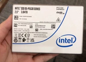 INTEL D5-P5530 3.84TB SSD SERIES 2.5" U.2 SSDPF2KX038XZN1 NVME 100% Health Value - Afbeelding 1 van 1