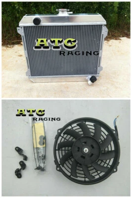 Alu Radiator+Fan for Stanza Datsun 620 Manual MT 2.0L L20B I4 Engine 1975-1979 - Image 1 of 4
