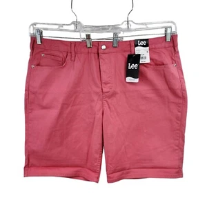 Lee Bermuda Mid Rise Shorts 112331263 Rose Garden Womens Size 22M NWT - Picture 1 of 11