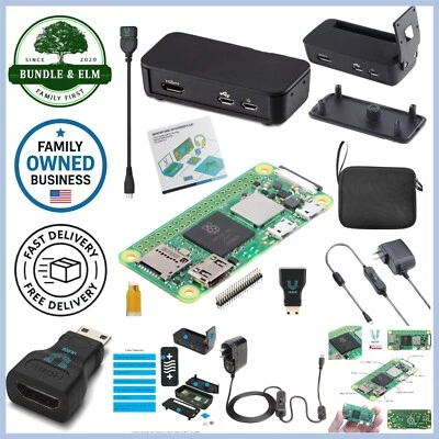 Starter Kit Raspberry Pi Zero 2 W Multi Use Case Power Supply HDMI USB Adapters - Image 1 of 4