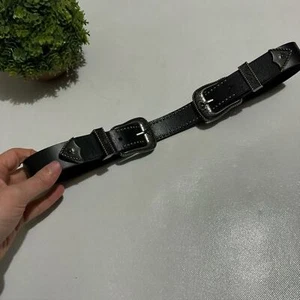 Doppelschnalle Leder Western Rodeo Festival Gürtel Damengröße Medium - Bild 1 von 6