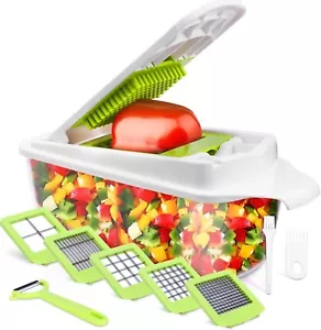 Food Dicer Chopper 5 Blades, Onion Dicer Chopper, Kitchen Chopper, Fruit and Veg - Picture 1 of 7