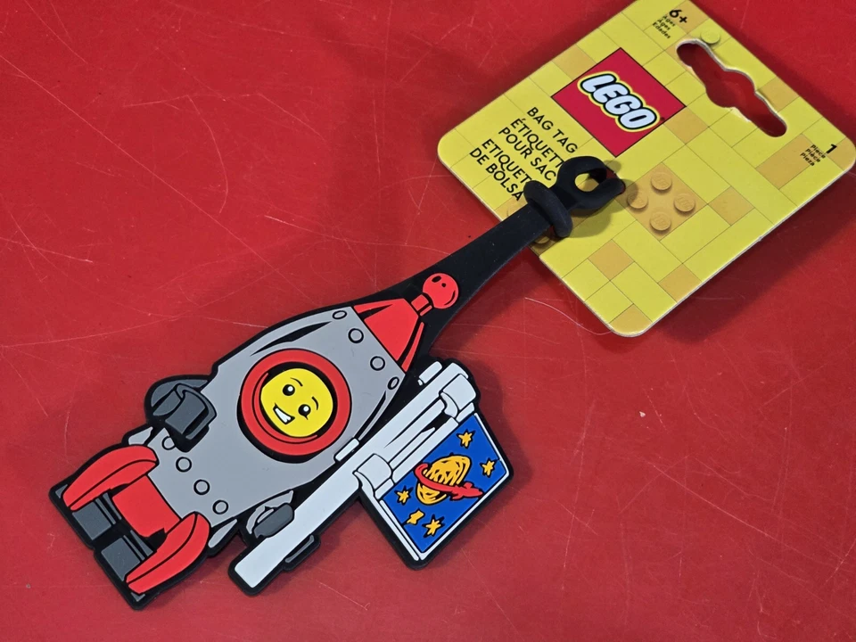 Lego Etiqueta de Equipaje Espacial Etiqueta de Viaje de Goma Astronauta Rocket Boy Foto 1 de 4