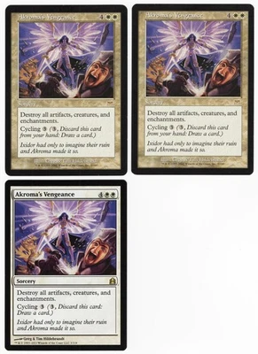 Akroma's Vengeance x3 3x Various Sets White Rare Sorcery MTG NM AZ1 - Image 1 of 2