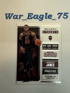 LeBron James 2018-19 Panini Contenders Variation Season Ticket #41 Cavaliers🧢 - Picture 1 of 2