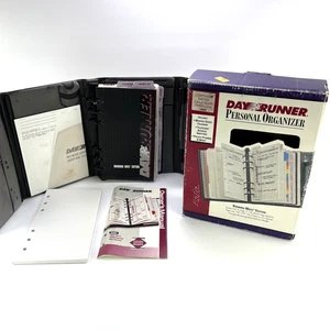 Day Runner Running Mate Edition Vintage 6 Anillos Planificador Caja Abierta - Insertos Sin Usar - Imagen 1 de 23