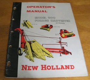 Cosechadora de forraje y accesorios New Holland 0347 manual de operador modelo 800 - Imagen 1 de 8