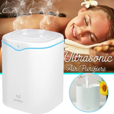 USB Luftbefeuchter 2L,Mini Air Humidifier Leise Humidifier m/ LED Licht Diffuser - Bild 1 von 4