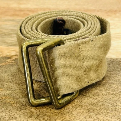 Polo Ralph Lauren Vintage Nailon Marrón Tostado Cinturón D Anillos 1.5” X 50” EE. UU. Foto 1 de 4