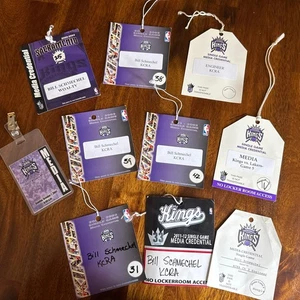 Lote De 10 Pase De Prensa De Medios De Colección Sacramento Kings Años 2000 2010 Fandemonium - Imagen 1 de 11