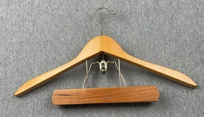 Vintage SETWELL Traje Chaqueta, Pantalones, Ropa Percha Madera 18" Foto 1 de 4