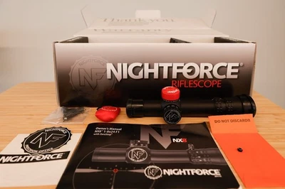 NIGHTFORCE NX8 1-8X24 F1 scope FC-Mil reticle (C598) - Image 1 of 4