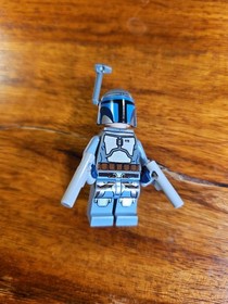 LEGO Star Wars Jango Fett minifigure, variant sw0468 With Weapon, Jetpack Helmet