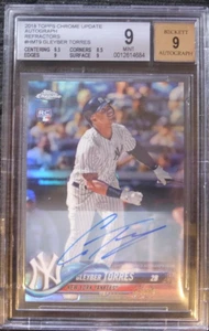 2018 TOPPS CHROME UPDATE GLEYBER TORRES HMT9 RIFRATTORE AUTOMATICO BGS 9 RC RIFRATTORI - Foto 1 di 2
