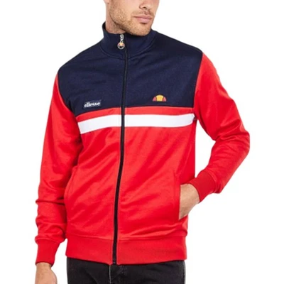 ELLESSE TRANSIMENO 2 SHW04349 Mens Track Top Sweats Pullover Training Red Jumper - Image 1 of 4